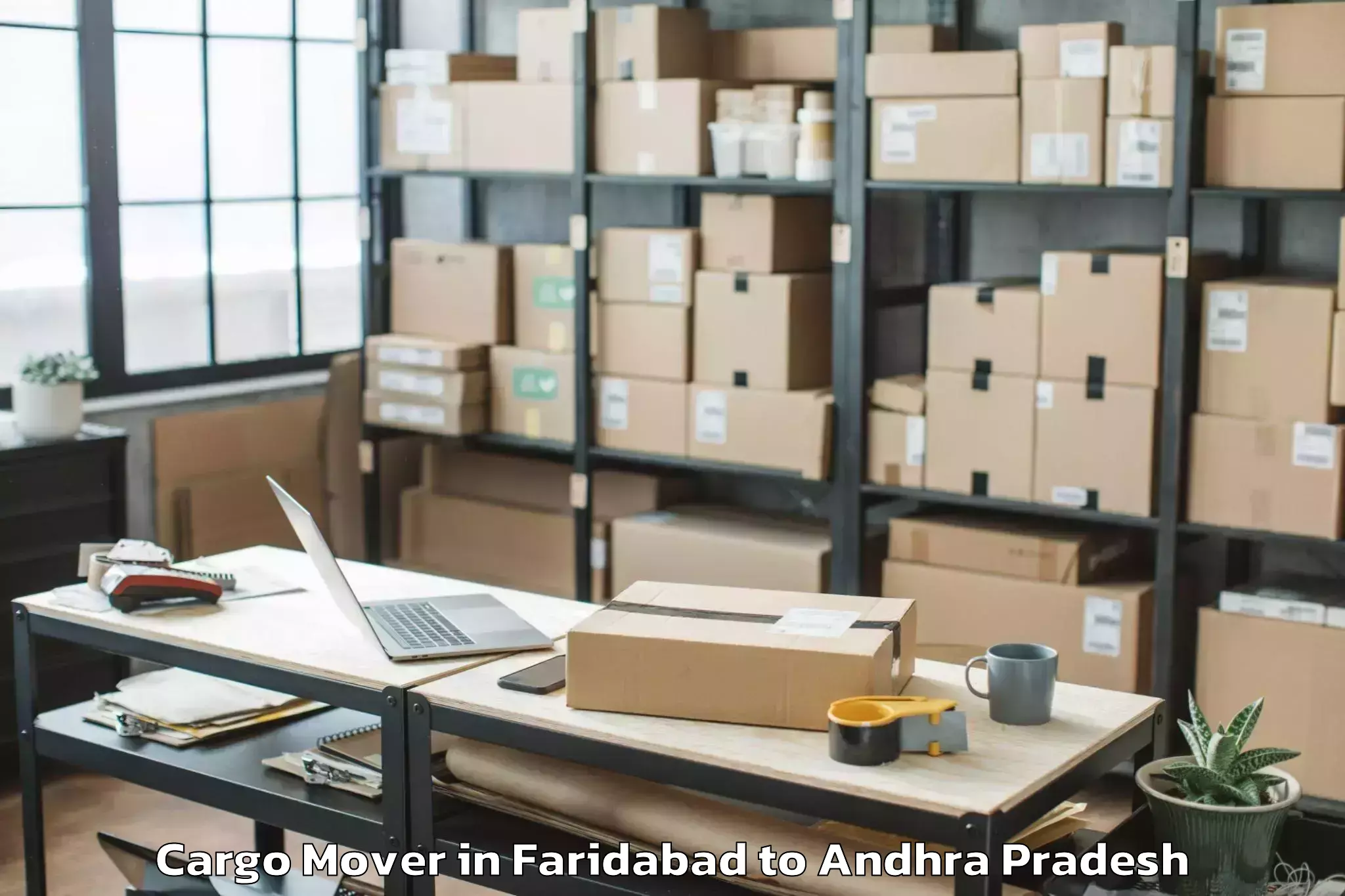 Discover Faridabad to Ganapavaram Cargo Mover